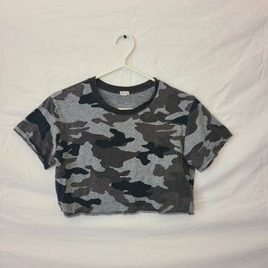 Garage Camo Cropped Tee